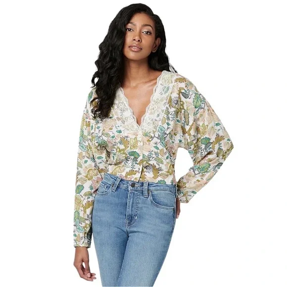 BUFFALO DAVID BITTON | Raquel Lace Trim Blouse - Picture 4 of 10